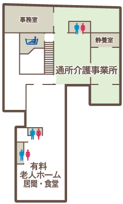 1階のフロアマップ